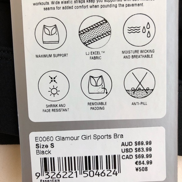 ❌SOLD❌NWT Lorna Jane Glamour Girl Sports Bra - Picture 6 of 6